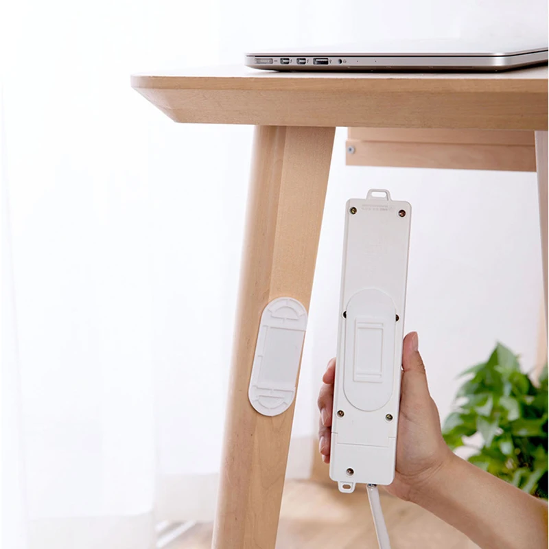 

Home-free Wall-mounted Plug-in Board Router Plug-in Line Board Holder Adhesive Holder Without Perforation Install Bottom Board