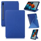 Чехол трансформер для Samsung Galaxy Tab S7 FE 12,4 2021 дюйма, искусственная кожа, многоугольный Магнитный чехол из ТПУ с автоматическим пробуждениемспящим режимом