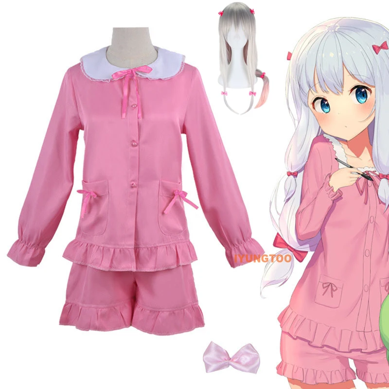 

Eromanga Sensei Sagiri Izumi розовая Косплей Ночная одежда косплей костюмы парики