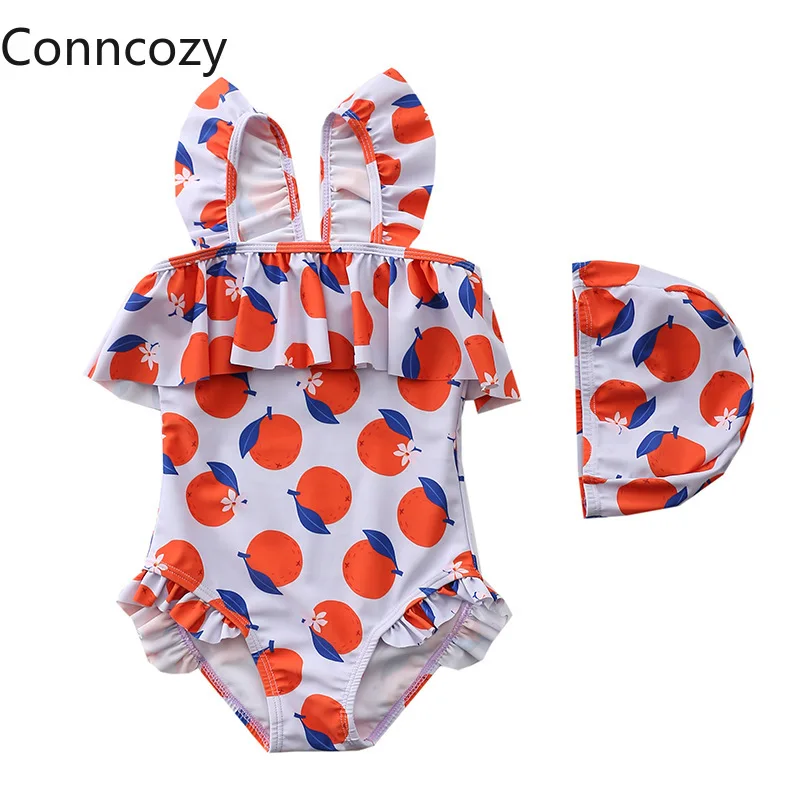

Summer Swimsuit for Little Girls Toddler Baby Girls Bikini Suit Fruits Print Ruffles Swimsuits Swimwear Children Bathing Suit