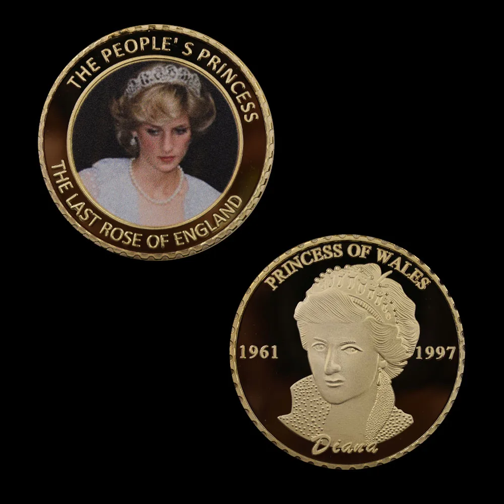 5 шт./компл. принцесса Диана памятная монета последняя Роза Англия коллекционные