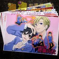8 pcsset anime ouran high school host club poster fujioka haruhi wall pictures room stickers toys a3 film posters