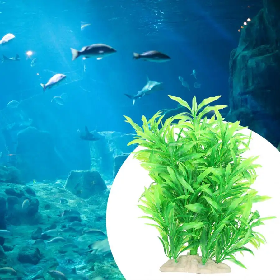 Искусственное украшение для аквариума бамбуковые листья|Искусственный газон| |