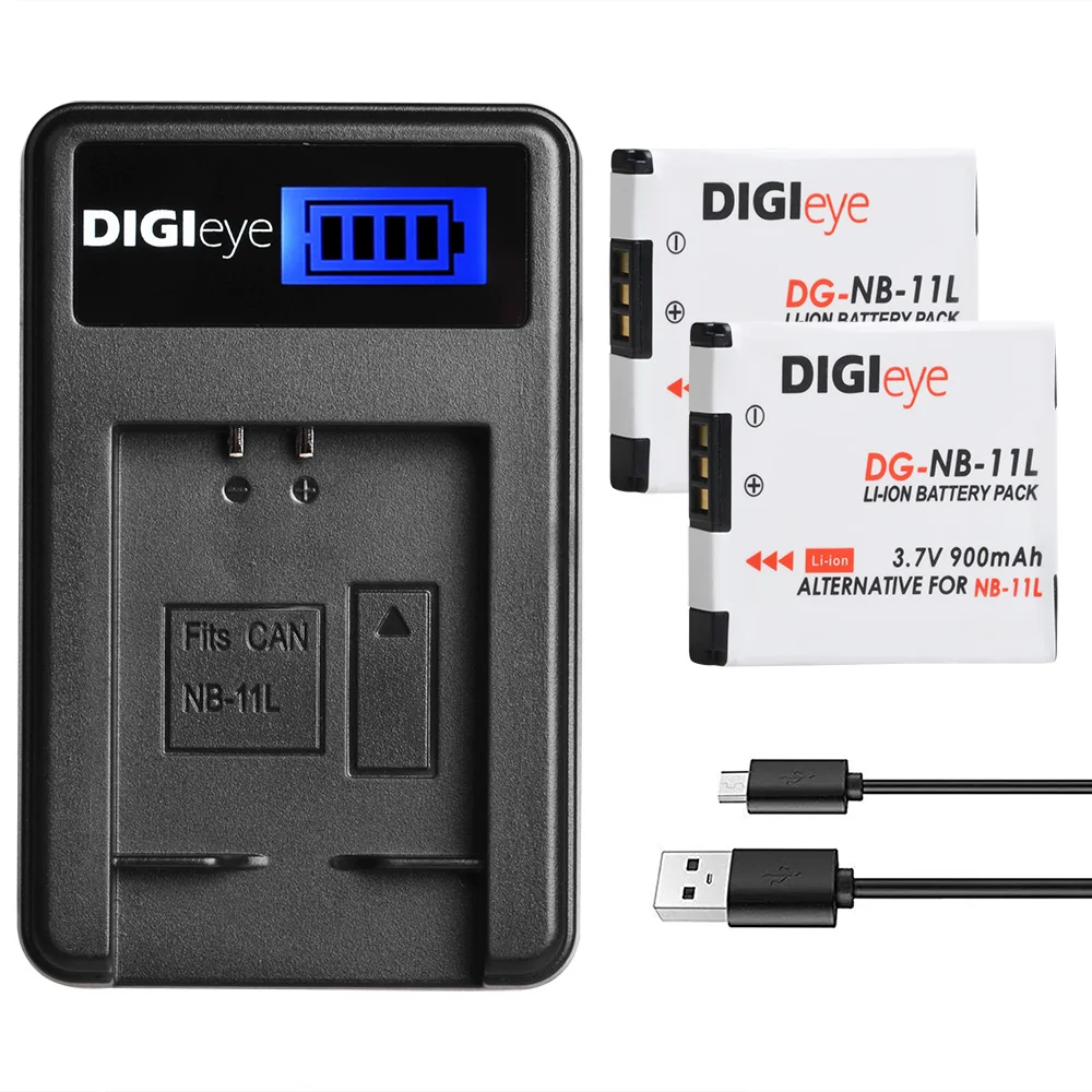 2 шт. NB 11L 11LH батарея + ЖК зарядное устройство USB для Canon PowerShot A2300 A2500 A2600 A3400 A3500 is ELPH 110