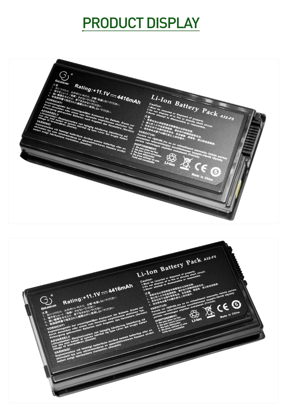 Golooloo 6 ячеек аккумулятор для ноутбука ASUS X50RL X50SL X50V X50VL 90-NLF1B2000Y A32-F5