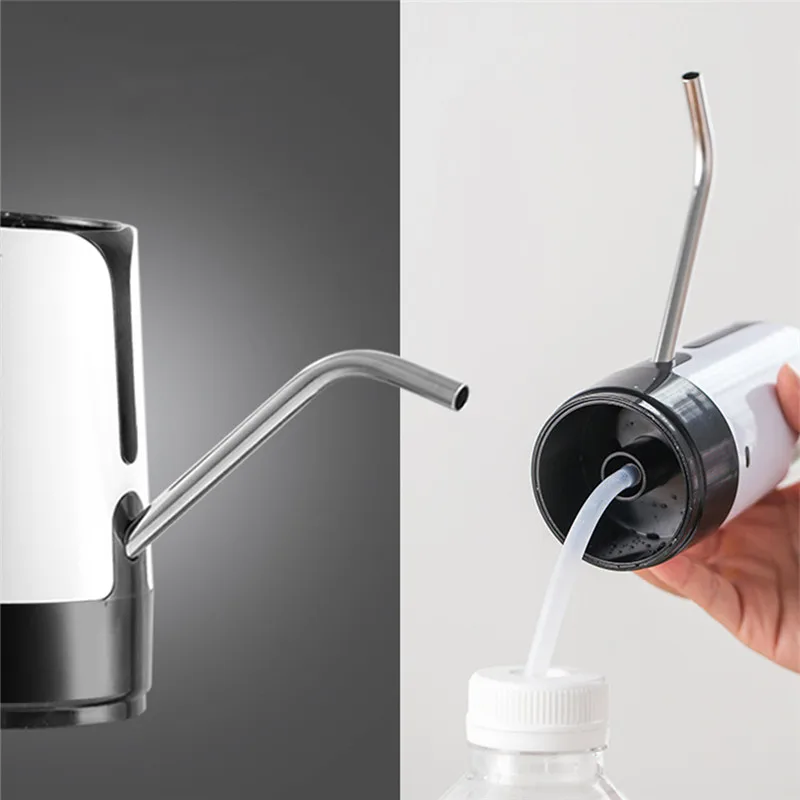 Бутылка для воды насос usb зарядка Автоматическая Питьевая портативная умная