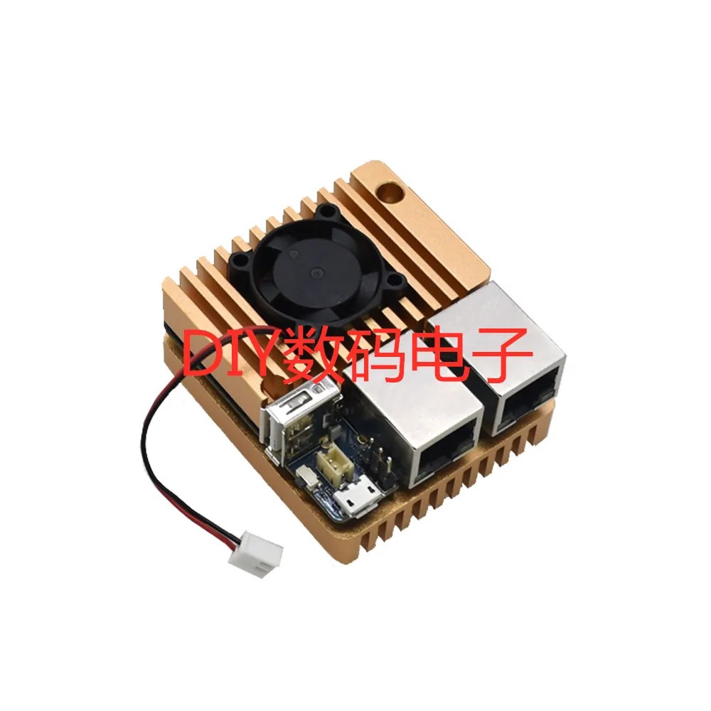 Мини-роутер из алюминиевого сплава NanoPi R1S R2S RK3328 двойной гигабитный сетевой порт |
