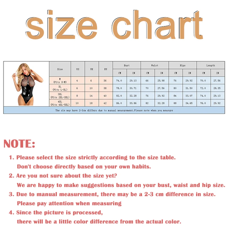 Sexy Lingerie Set Goth New Varnished Leather PU One Piece Suit Women Motorcycle Mirror Iron Chain | Тематическая одежда и