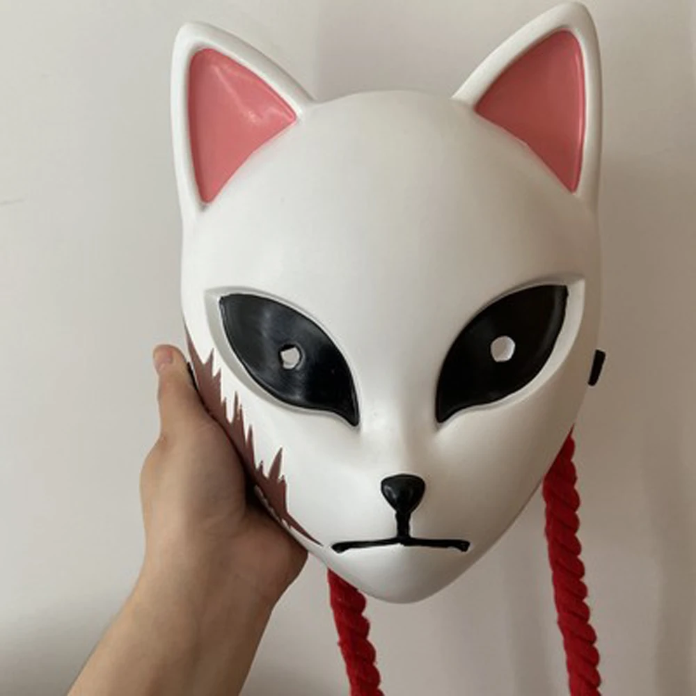 Маска VEVEFHUANG Demon Slayer Kimetsu No Yaiba Kamado Tanjirou маска лисы для косплея из ПВХ ручной работы