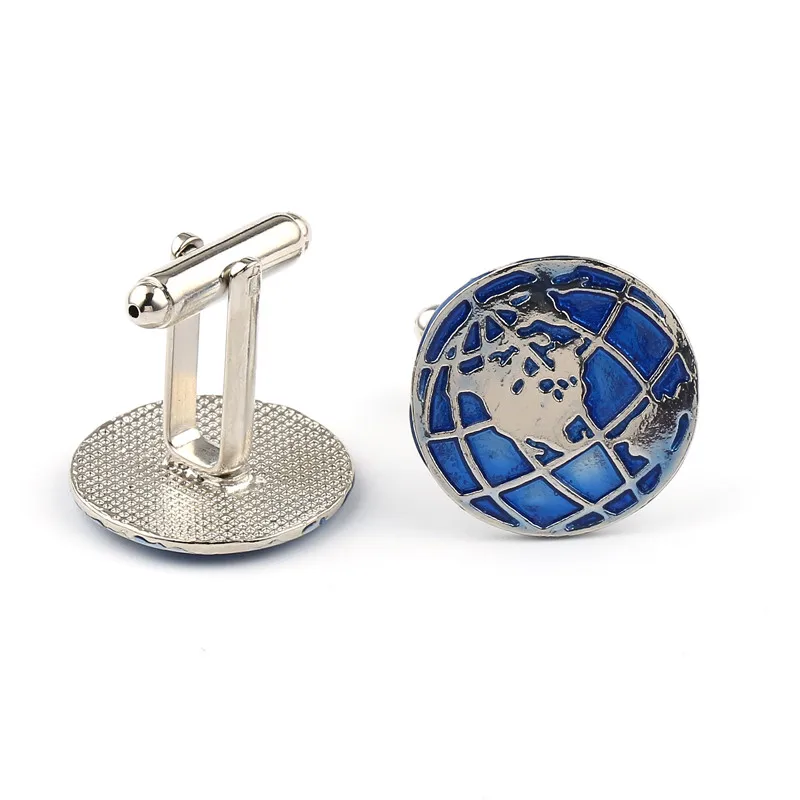 Мира запонки в виде карты круглые карта зажимы для галстуков подарок