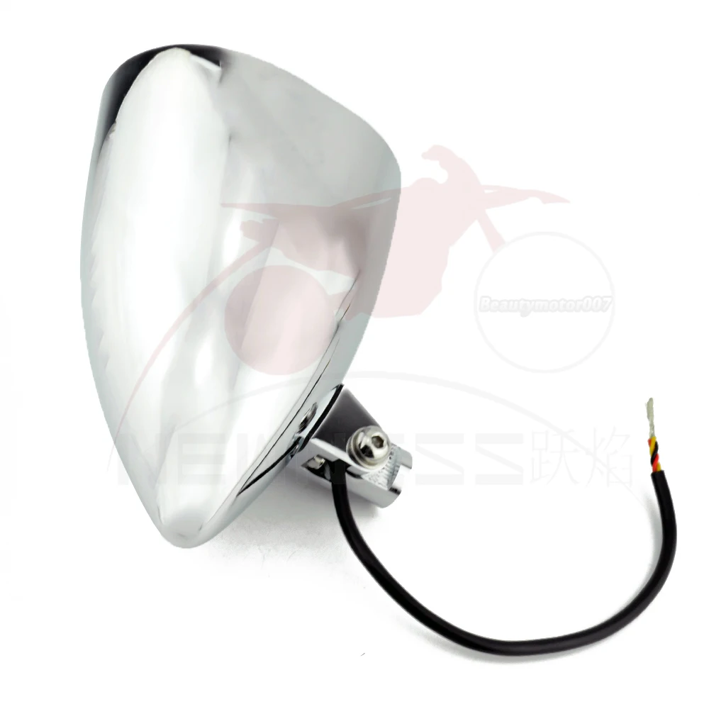 Фара мотоциклетная с алюминиевым козырьком большая фара дальнего/ближнего света