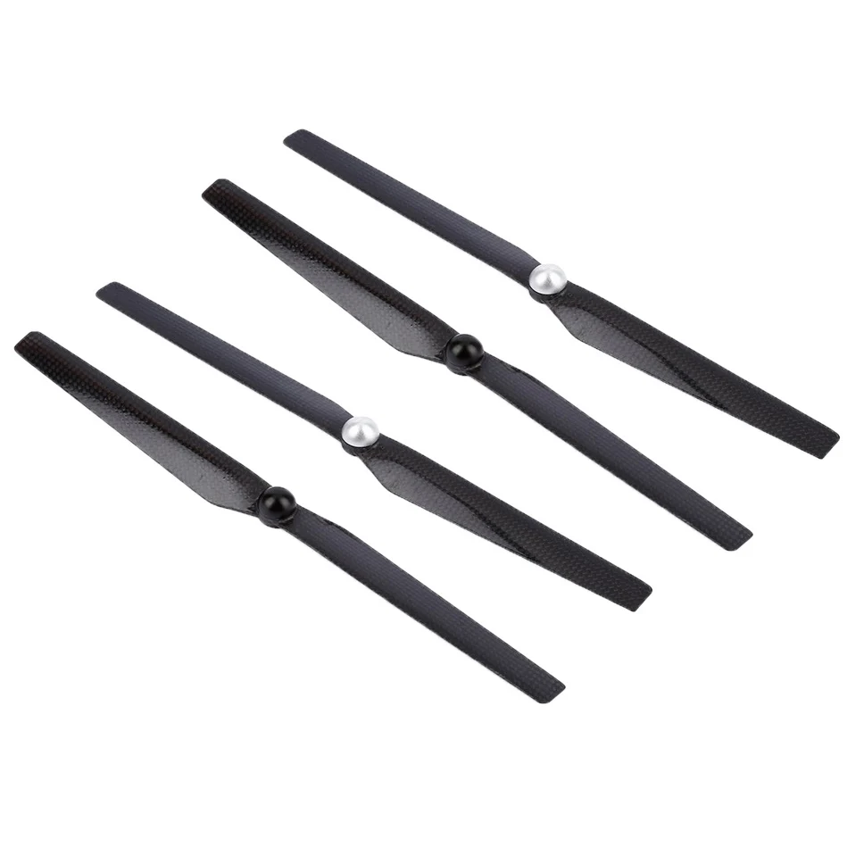 

High quality 4pcs/lot YUNEEC Q500 1030 Self-lock Carbon Fiber Propeller Self-tighten Prop M8 Quick Release Prop
