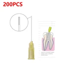 Игольчатый наконечник для ирригации 30ga, 200 шт., стоматологический концевой закрытый боковой отверстие эндо-шприц, игольчатый наконечник для мытья корневых каналов