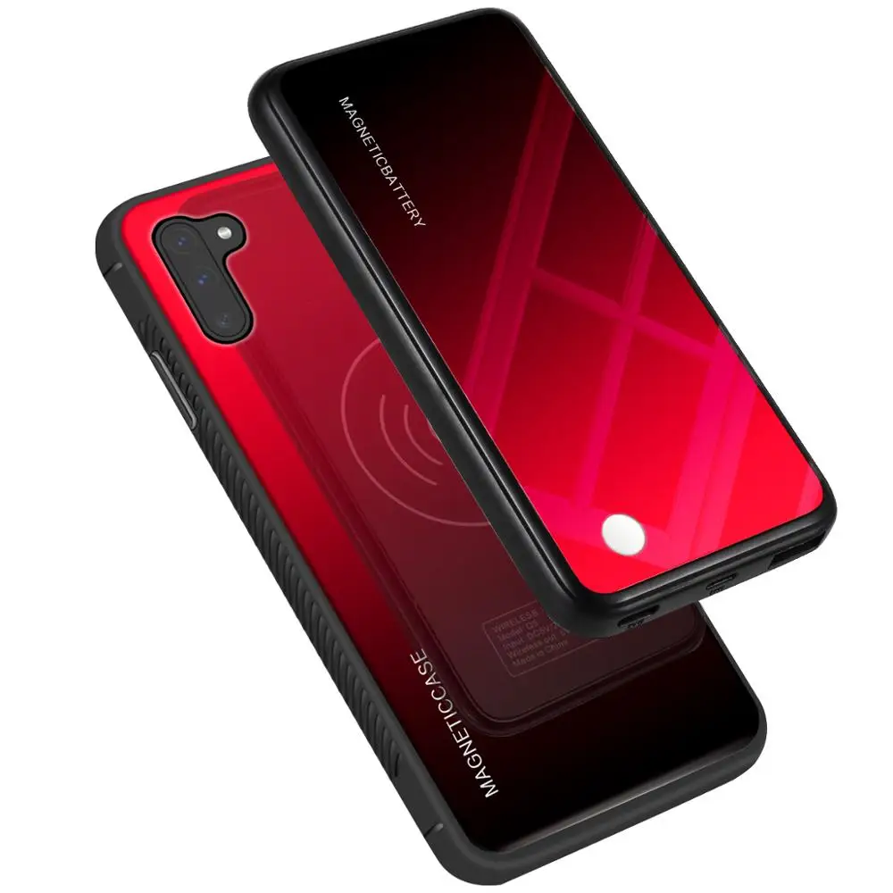 5000 мАч магнитный Power Bank чехол для Samsung Galaxy Note 10 плюс беспроводной зарядки