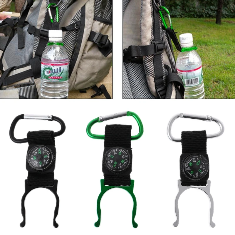 

Aluminum Alloy Buckle Hook Water Bottle Holder Compass Carabiner Backpack Hanger