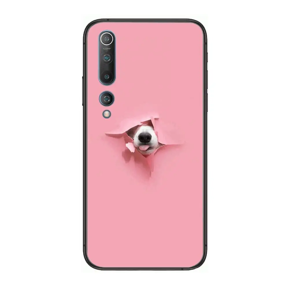 

Hiromi Cute white puppy pet Phone Case For xiaomi mi11 5g 10 liti Ultra 9Pro SE 3 8 Note Anime Black Cover Silicone Back Pretty