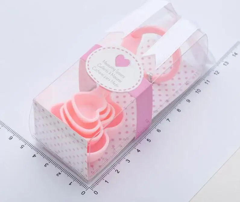 4 шт. творческий в форме сердца набор мерной ложки пластиковые измерения для