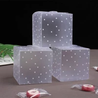 50 pcs transparent giftbox for cupcake candy cookies ornament giftswedding