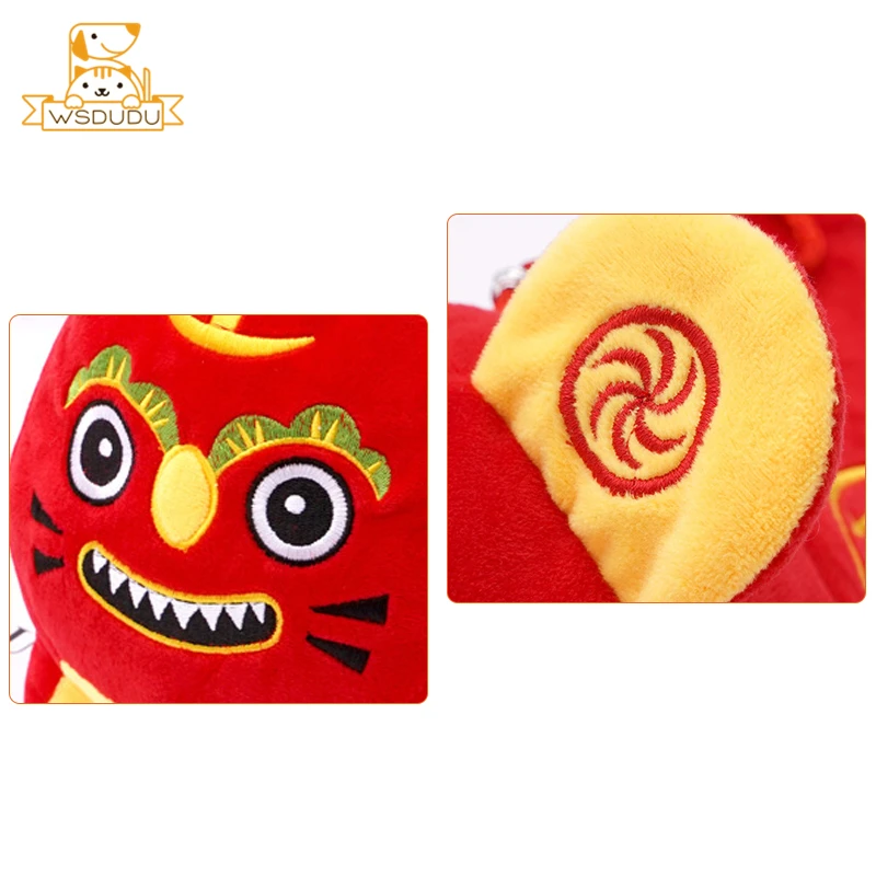 2022 Симпатичные куклы-тигры Красный новогодний талисман символ мультяшное