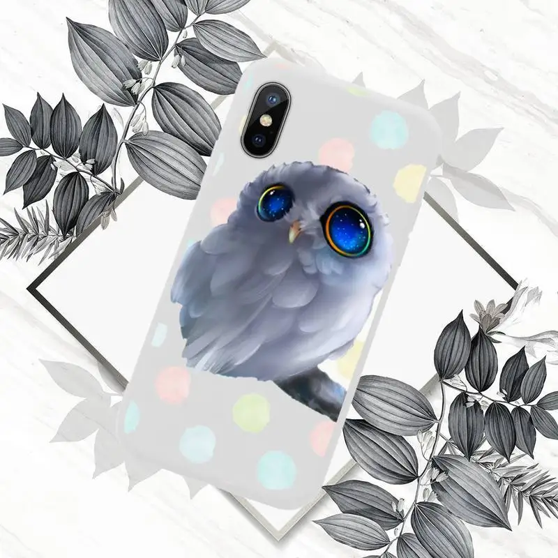 

Cute animal Owl case for airpods Phone Case Candy Color for iPhone 6 7 8 11 12 s mini pro X XS XR MAX Plus