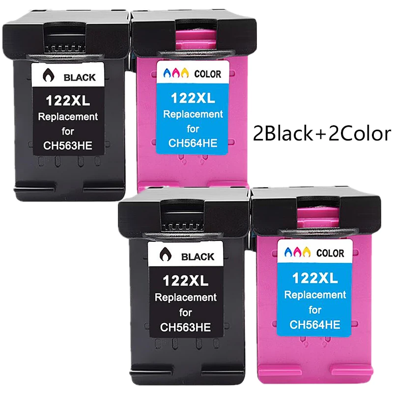 Чернильный картридж 4PK 122xl для hp 122 HP 122XL CH563HE CH564HE совместимый с Deskjet 1050 2050 2050s