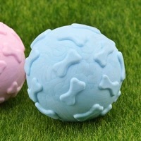 new tpr material creamy scent dog toy candy color pet clean teeth outdoor sports training ball