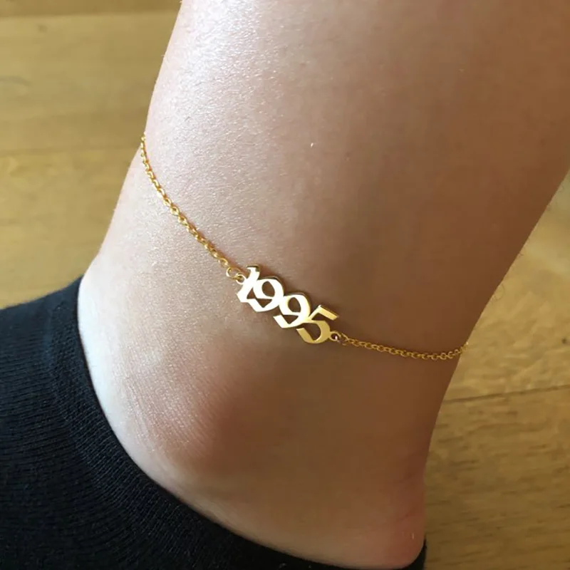 Минимализм количество ножной браслет для женщин ювелирные изделия ног