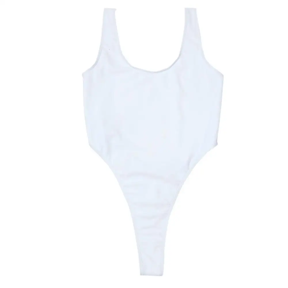 Женский купальник бикини Цельный с высоким вырезом стринги гимнастическое трико