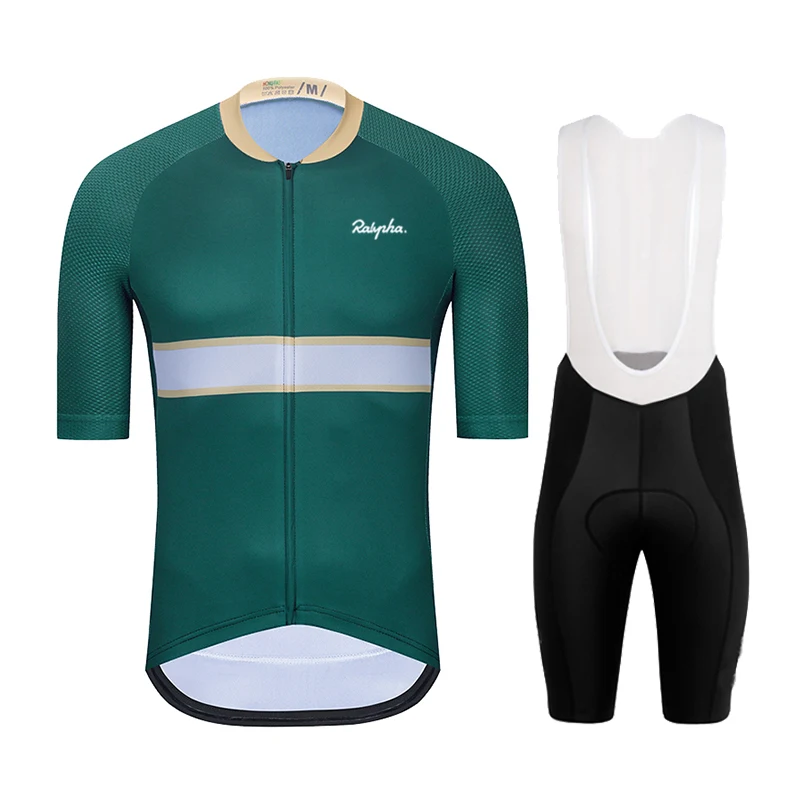 

2021 Cycling Jersey Kit Bicycle Short Sleeve Team Men Bike Bib Shorts Clothes Maillot Cycling Sets Clothing Ropa Ciclismo