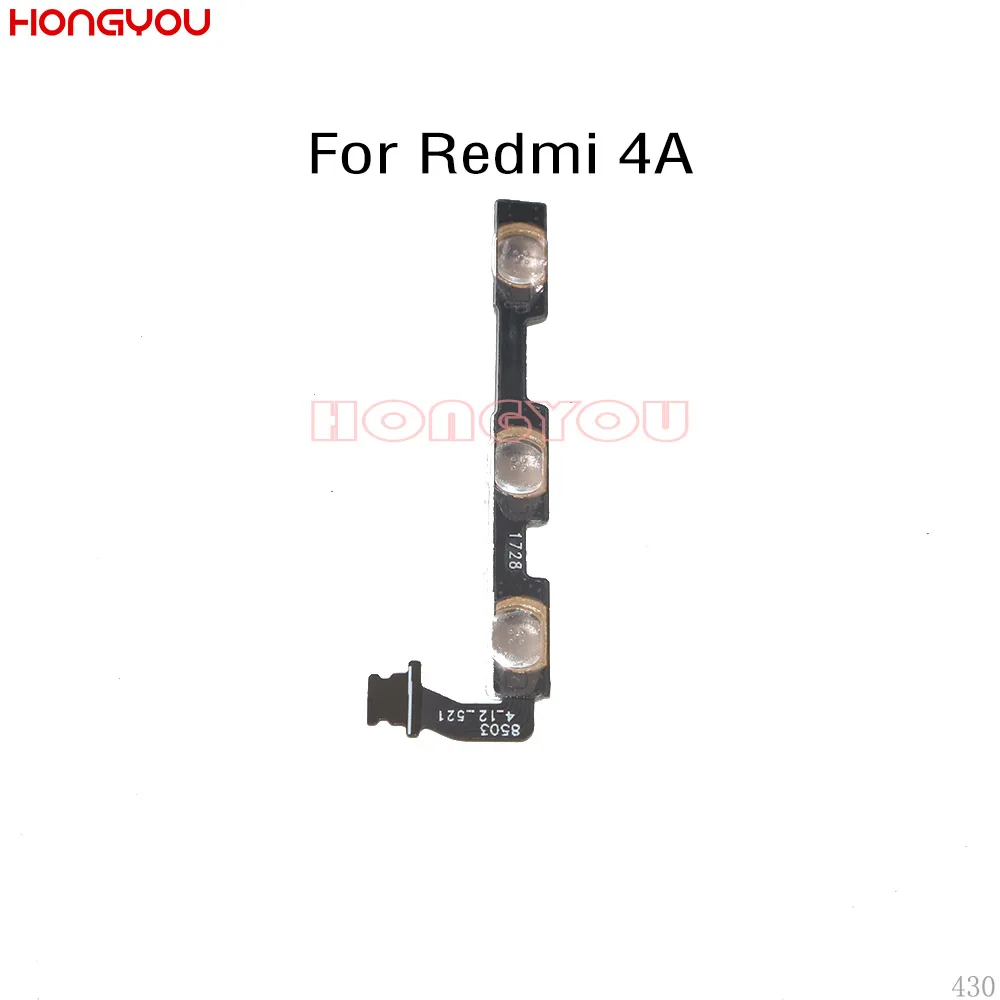 Кнопка питания отключения звука вкл/выкл гибкий кабель для Xiaomi Redmi 4A|Шлейфы