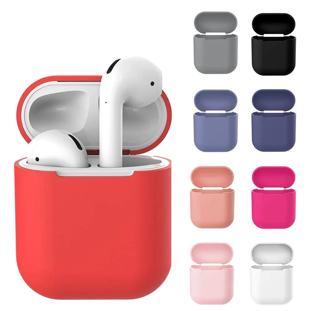 Силиконовый беспроводной чехол для зарядки наушников Apple AirPods кейс bluetooth