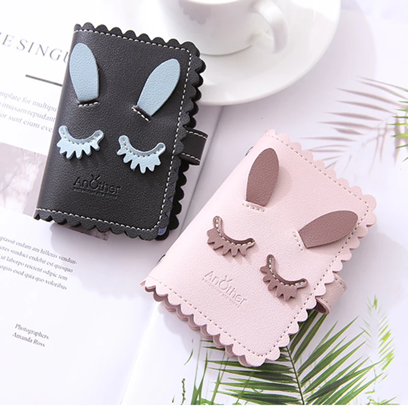 NI WEI ER милый дизайн с кошкой для женщин функция 24 бита чехол карт ID кредитных