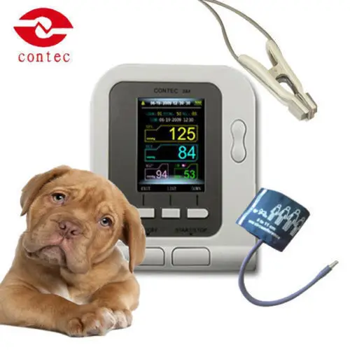 

CONTEC08A VET Cat/Dog/Animal/Vet Automatic Blood Pressure Monitor Electronic Sphygmomanometer Tonometer SPO2 Tongue Probe PC