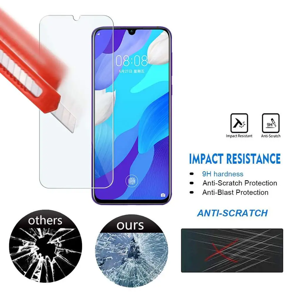 9H 2.5D Закаленное стекло для HuaWei Nova 5 5i Pro Защита экрана Huawei P20 Lite 2019 полностью