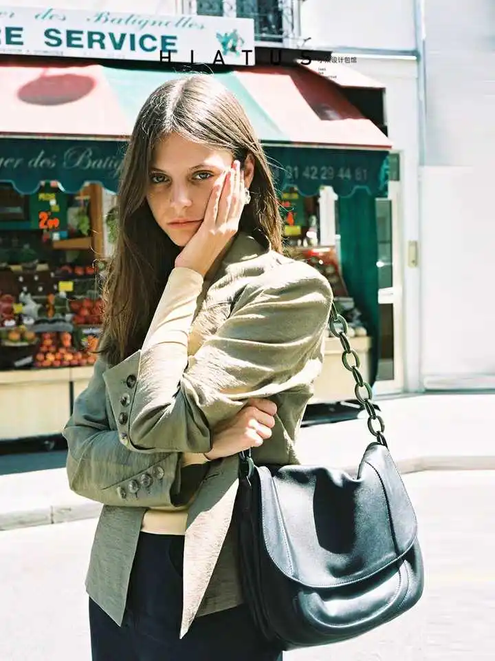 Женские сумки Хобо из мягкой ПУ кожи черные вместительные Дизайнерские Сумочки