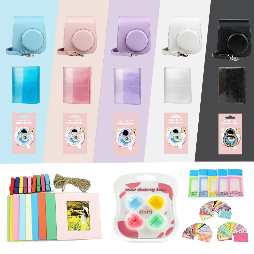 Для Fujifilm Instax Mini 11 чистый цветной чехол для камеры фильтр Стикеры альбомов