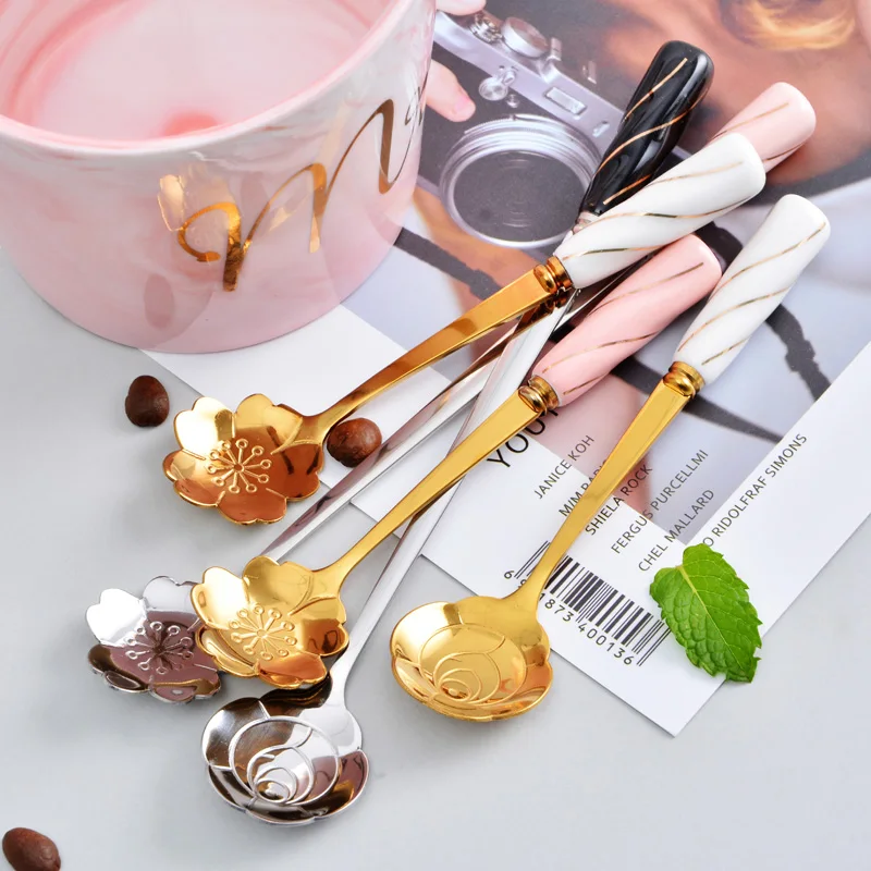 Cute Nordic Stainless Steel Cutlery Set Eco Friendly Portable Travel Tableware II50DCSTZ | Дом и сад