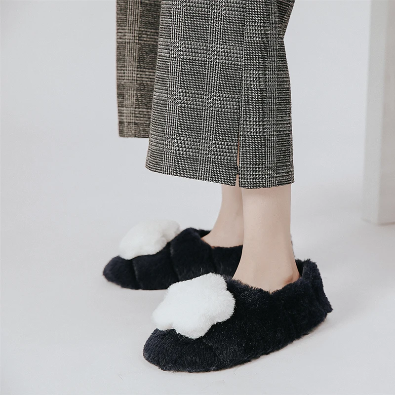 New products for autumn and winter warm three-dimensional five-pointed star slippers indoor non-slip bag with cotton shoes home