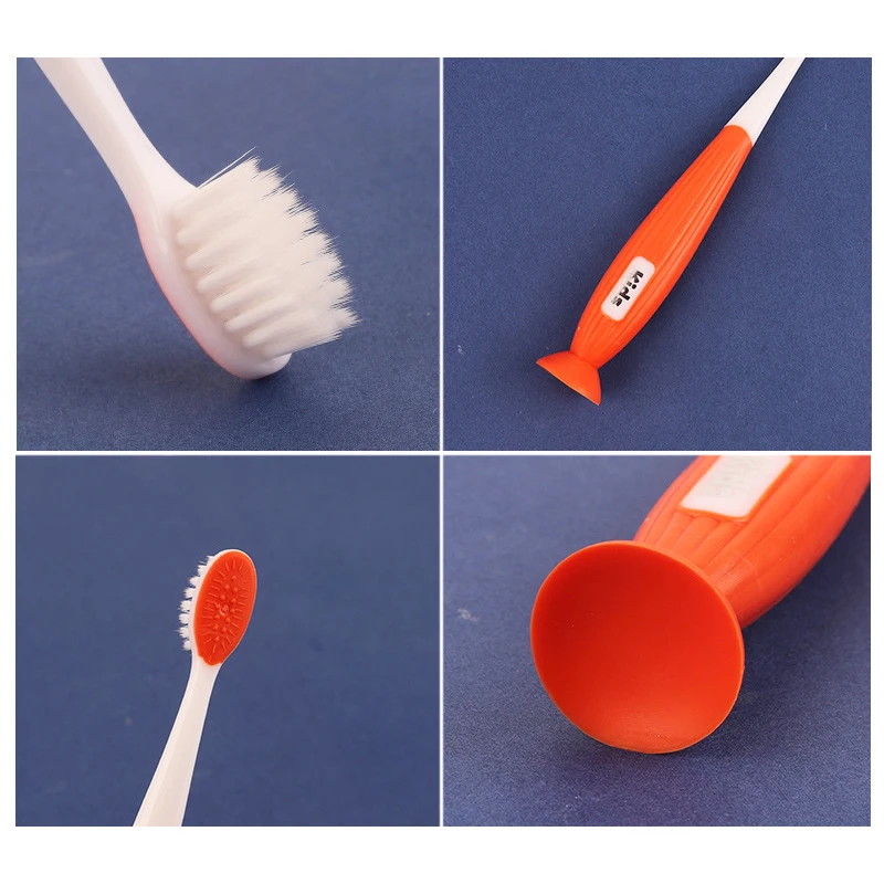 

Kids Toothbrush with Suction Cup Toddler Toothbrush Soft Bristles Tooth Cleaning Tools SK88