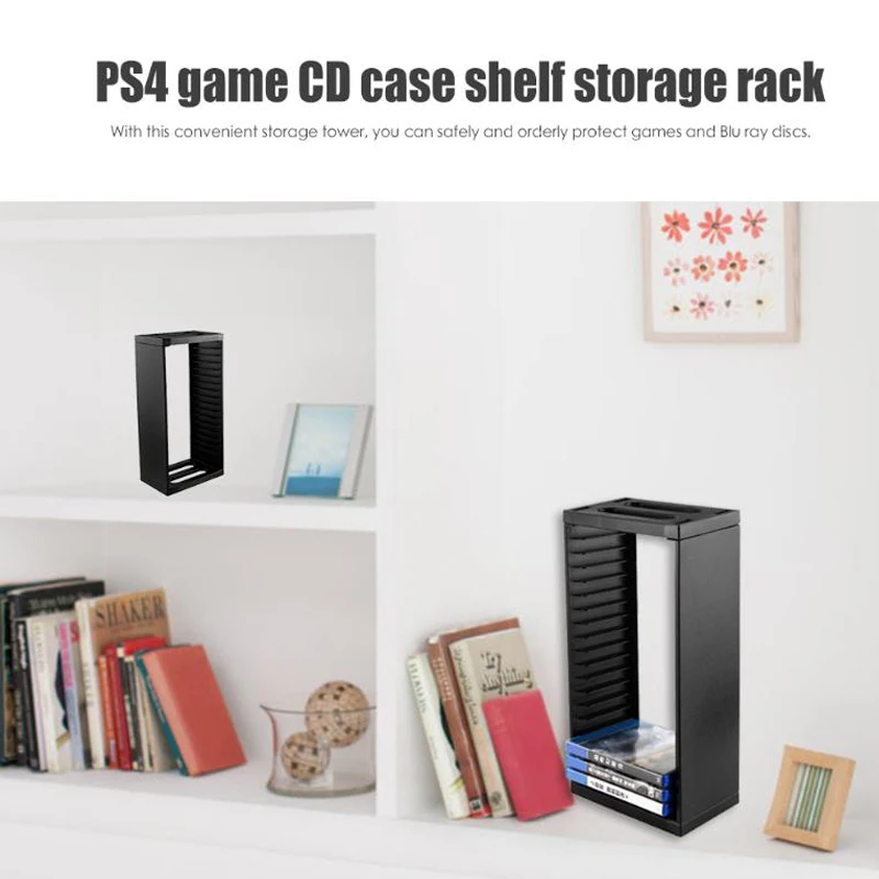 Games Card Box Disc Storage Tower Case CD Stand Holder for PS4 Slim Pro Game Console | Электроника