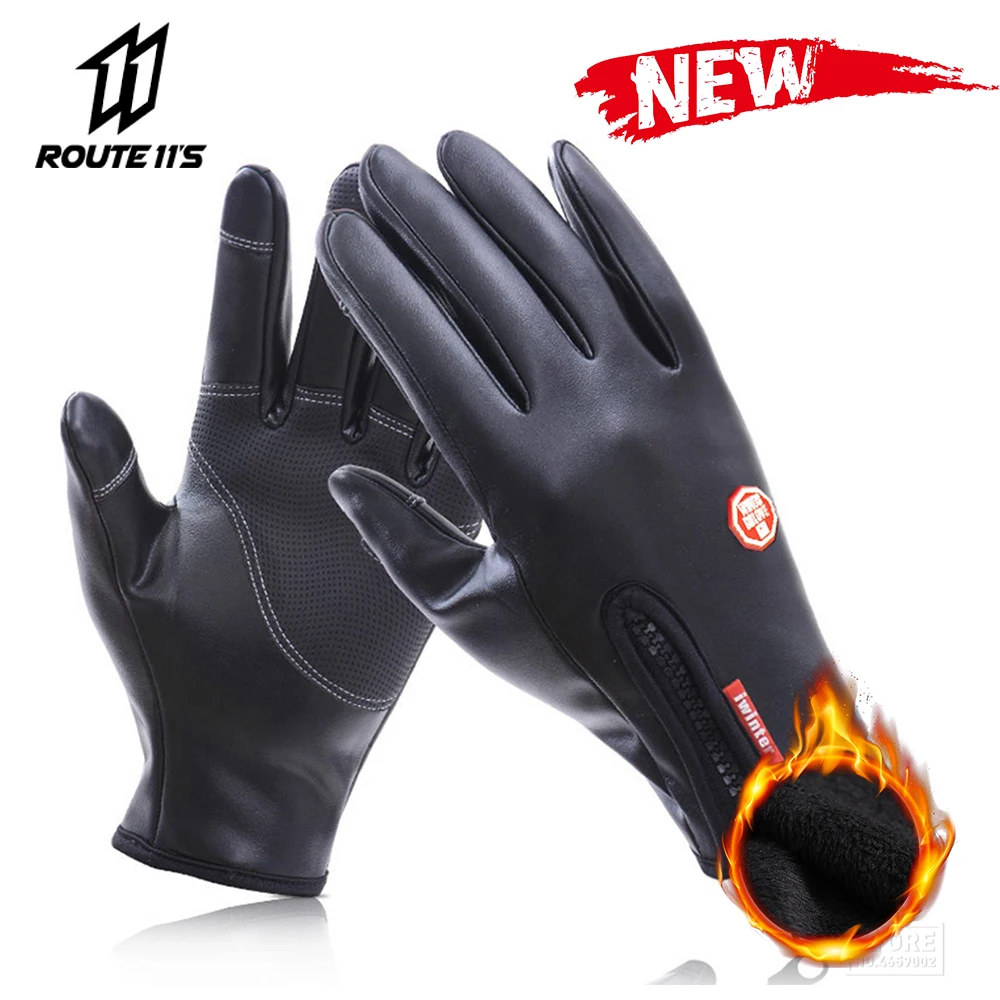 Мотоциклетные Перчатки из искусственной кожи Gant Moto перчатки зимние теплые флисовые зимние водонепроницаемые перчатки для езды на мотоцикле с сенсорным экраном