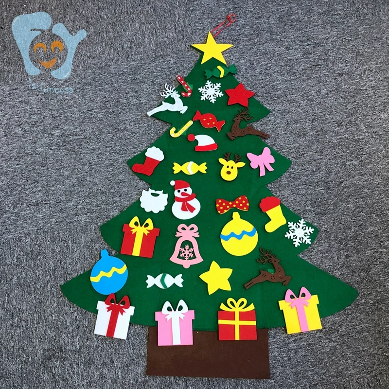 Дети Todder Войлок Рождественская елка игрушка 30 шт. украшения DIY домашний магазин