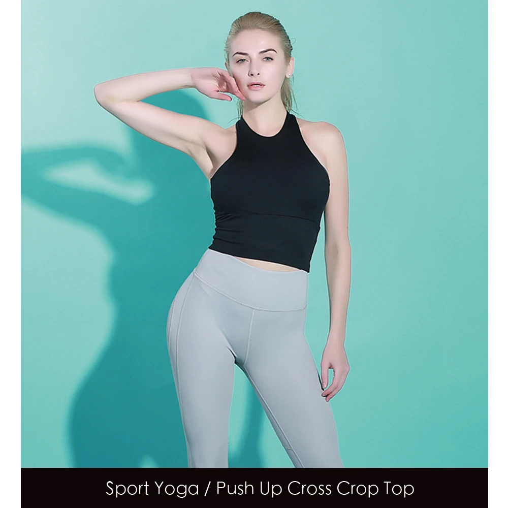 

Yoga Set Fitness Suit Sports Crop Top Workout Sets Sportswear GymSports Tracksuit Fitness Clothes Women Slim