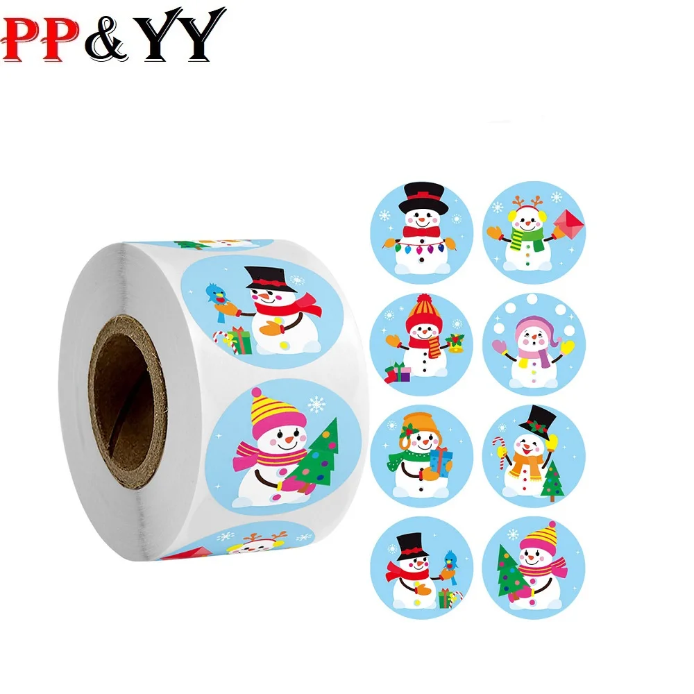 

Наклейки с Санта-Клаусом, несколько печатей, Новый год наклейки на конверте