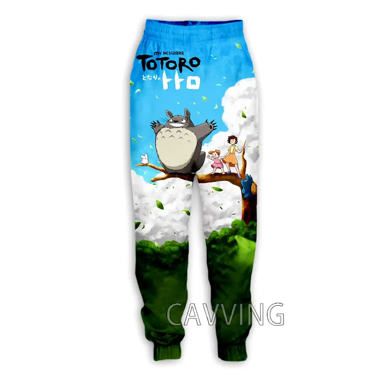 

Новые модные повседневные брюки с 3D-принтом аниме Мой сосед Тоторо, спортивные штаны, прямые брюки, спортивные штаны, брюки для бега