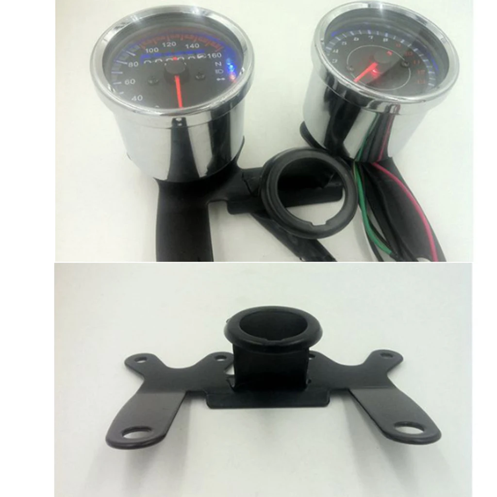 

Black Universal Motorcycle Instrument Bracket Speedometer/Odometer/Tachometer Bracket High Quality Simple Installation Brackets