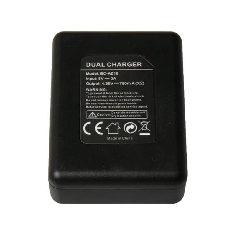 4x1400 mAh Yi 4K AZ16-1 Аккумулятор для Xiaomi YI lite YI 2 4K+ 360 VR батарея+ USB двойное зарядное устройство Xiaoyi 4K Экшн-камера