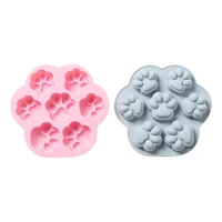 soap molds silicone cute animal paw shape loaf mould for soap making supplies tool diy handmade cake pan pudding baking craft