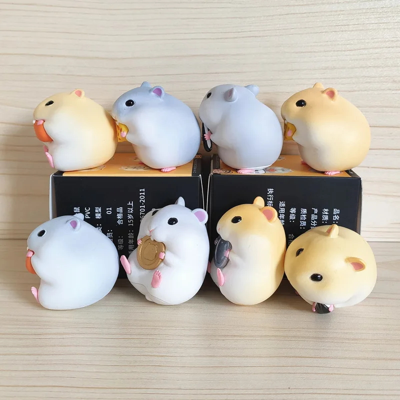 8 шт./компл. животное счастливое питание хомяк креативный сюрприз фотография для