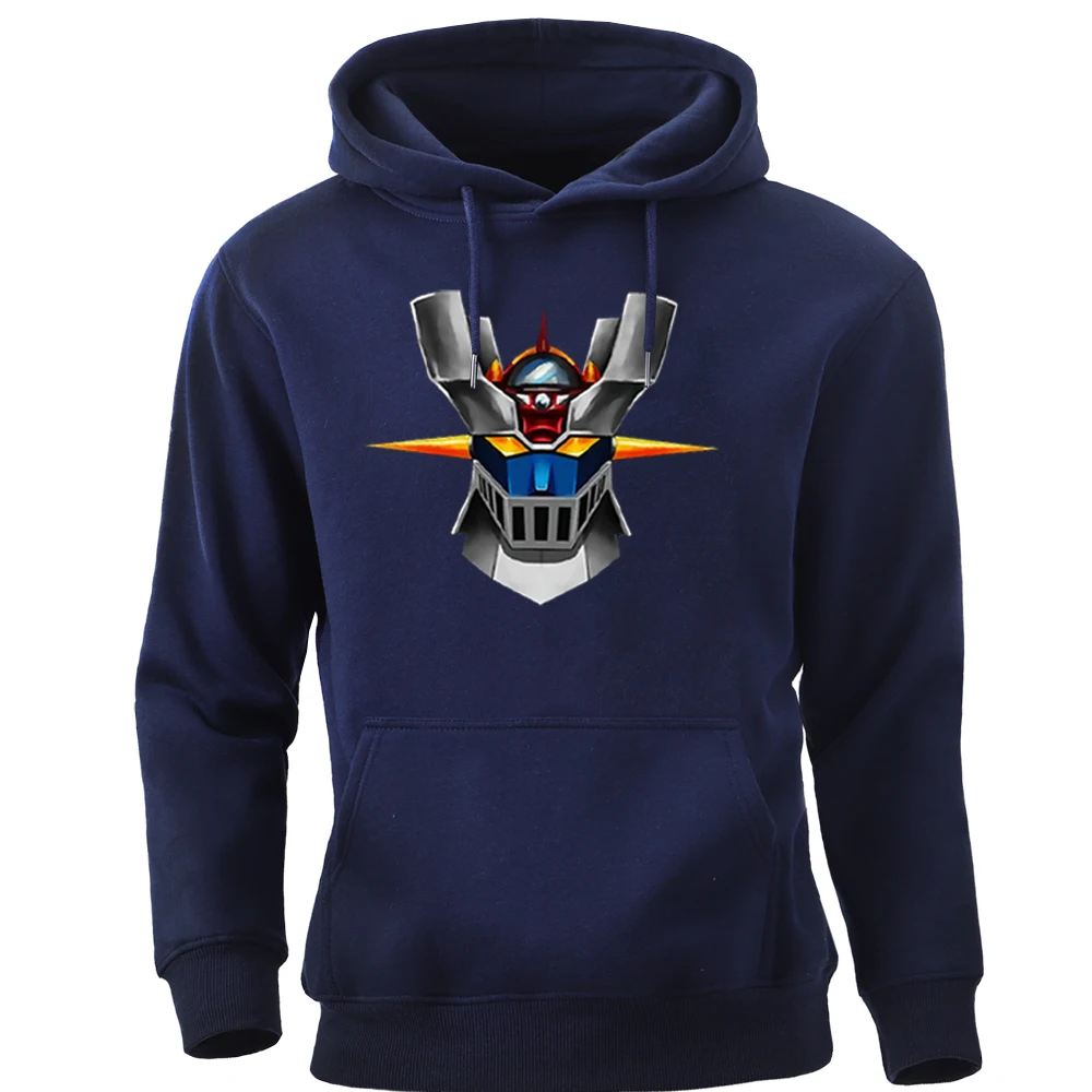 

JAPANESE Classic Anime Mazinger Z Sweatshirt Mens Harajuku Streetwear Crewneck Hoodies 2020 New Round Collar Pullovers Men Tops